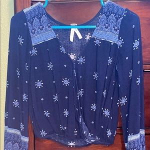 Blue Designed Blouse
